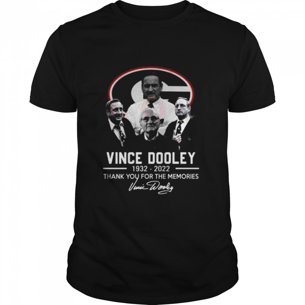 Vince Dooley 1932 2022 Thank You For The Memories T-Shirt