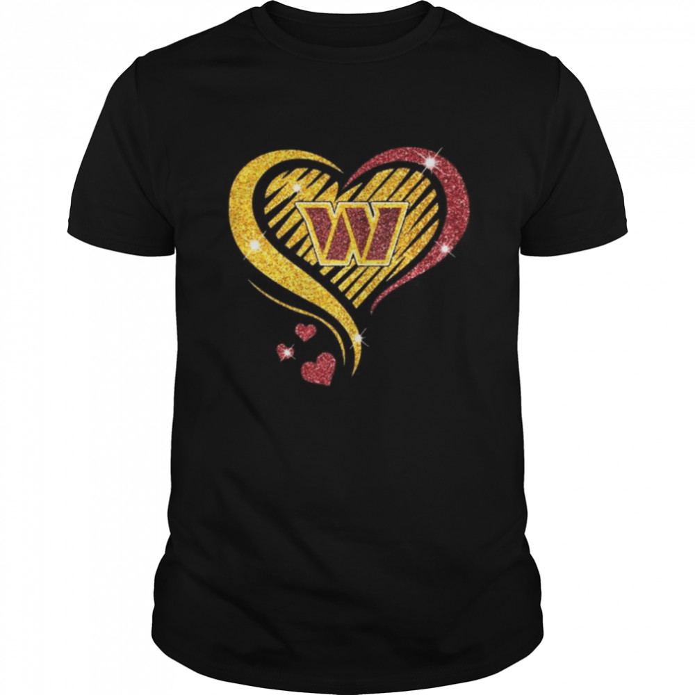 Washington Commanders football Heart Diamond shirt