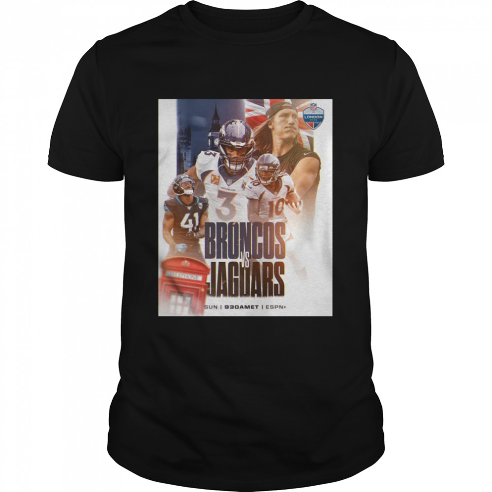 Broncos vs Jaguars NFL 2022 London Games shirt