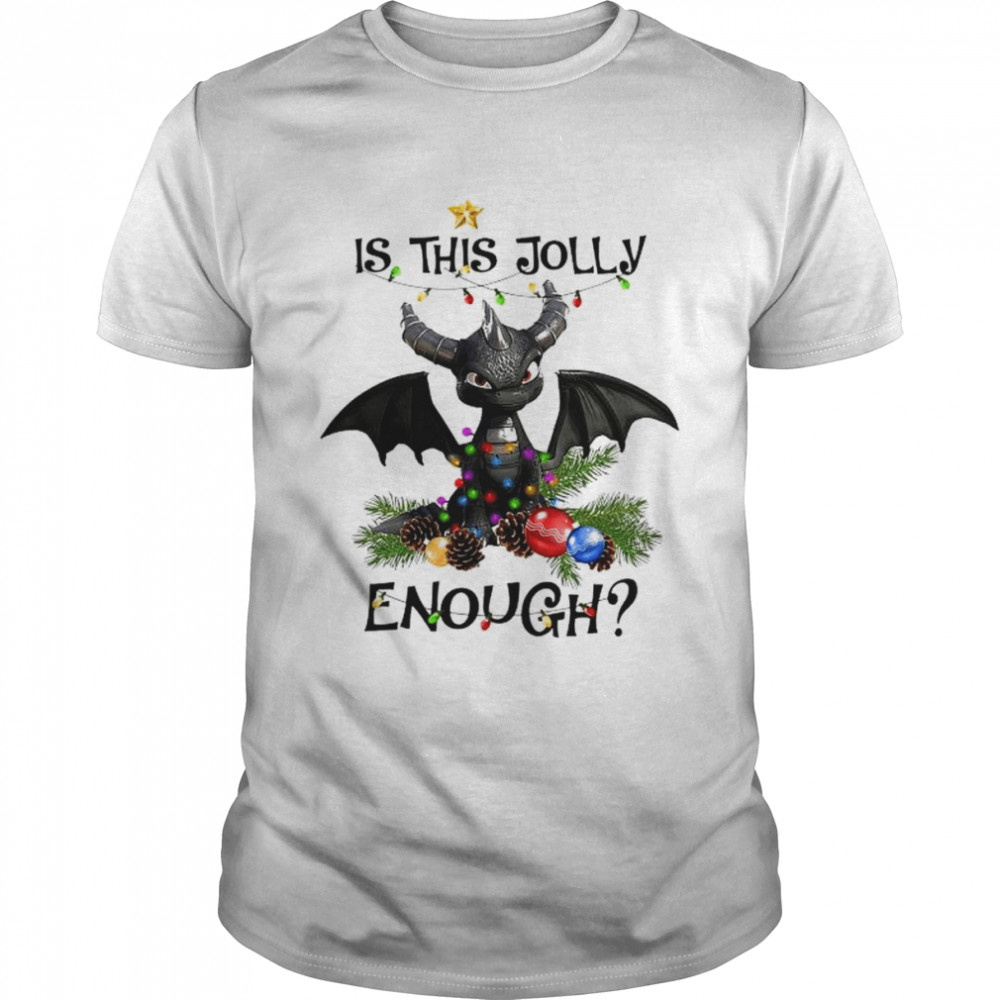 Dark Spyro is this Jolly enough Merry Christmas light shirt