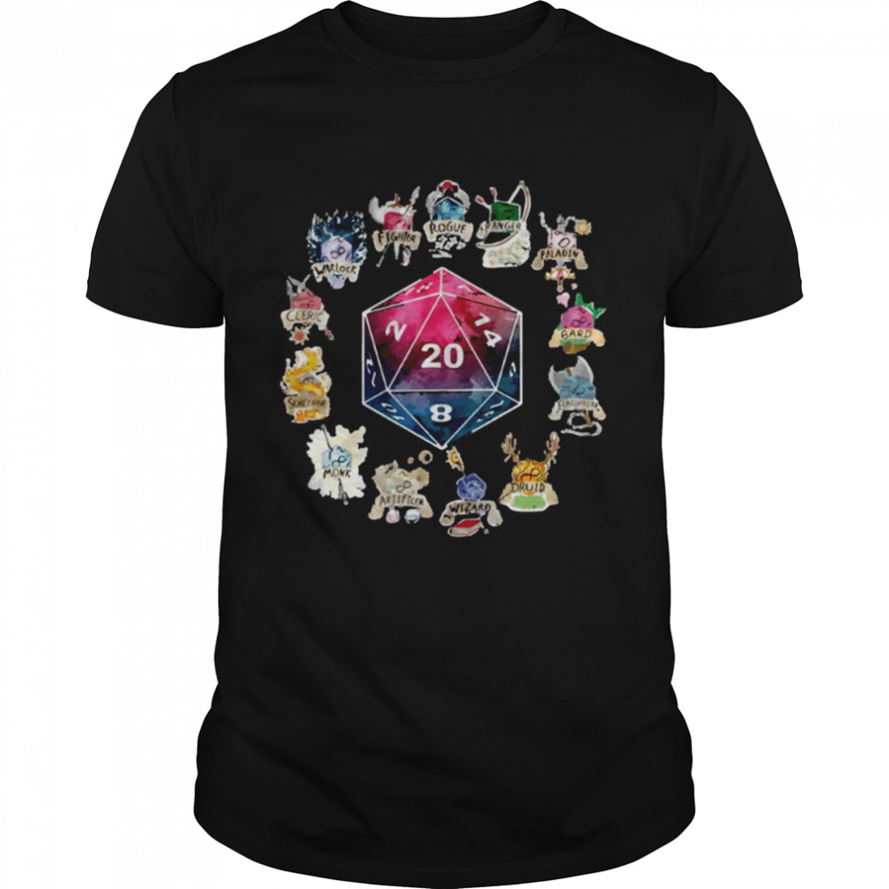 Dd D20 Funny Dungeons And Dragons Dnd D20 Lover shirt