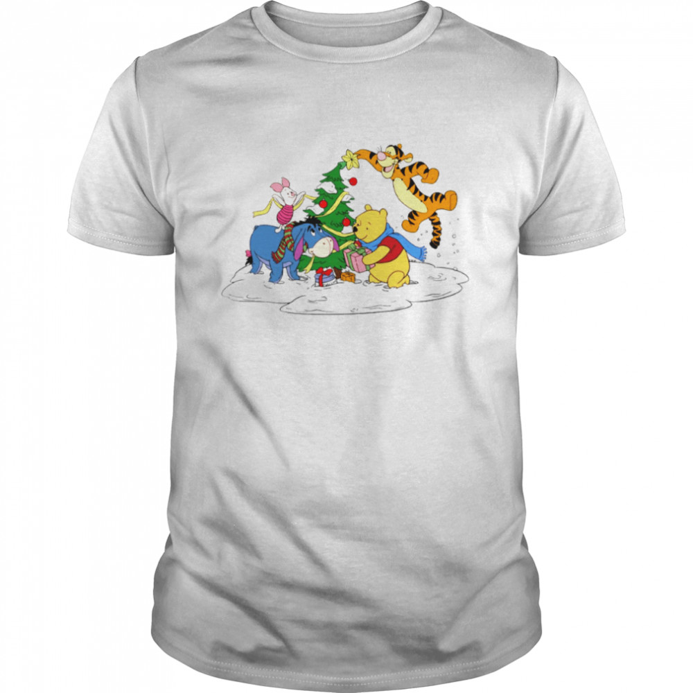 Decorating Christmas Tree Winnie The Pooh shirt