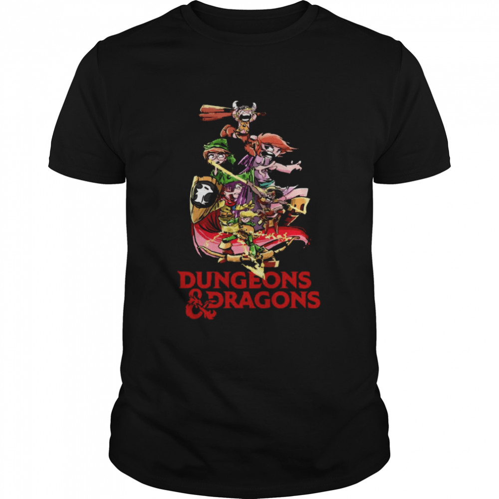 Dungeons Dragons Graphic Cartoon Style shirt