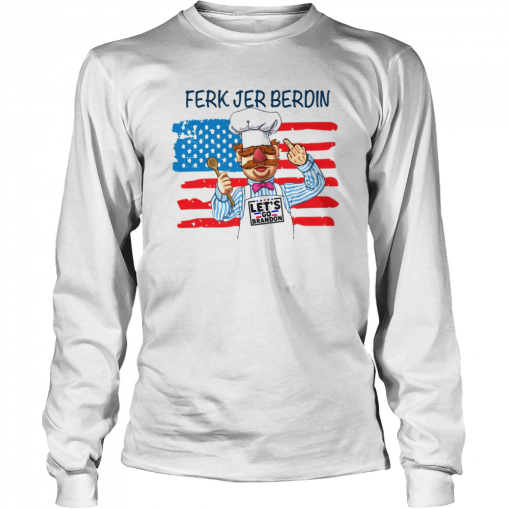 Ferk Jer Berdin Flag American shirt Long Sleeved T-shirt