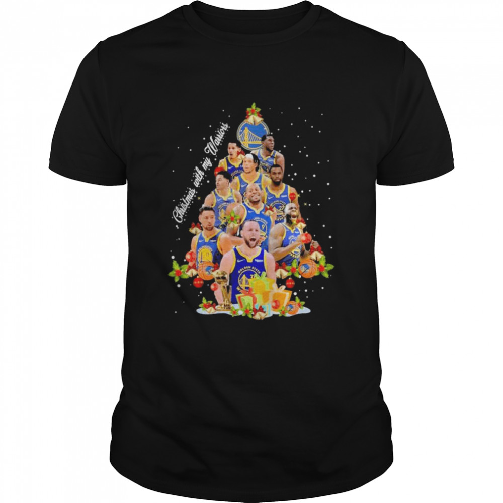 Golden State Warriors team Christmas with my Warriors tree 2022 shirt