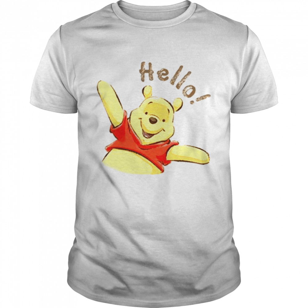 Hello My Friend Winnie The Pooh Bear Cartoon shirt