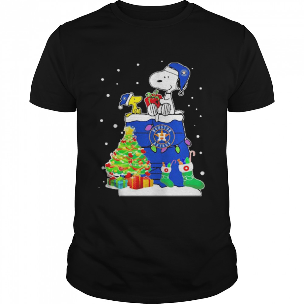 Houston Astros Snoopy And Woodstock Merry Christmas 2022 shirt