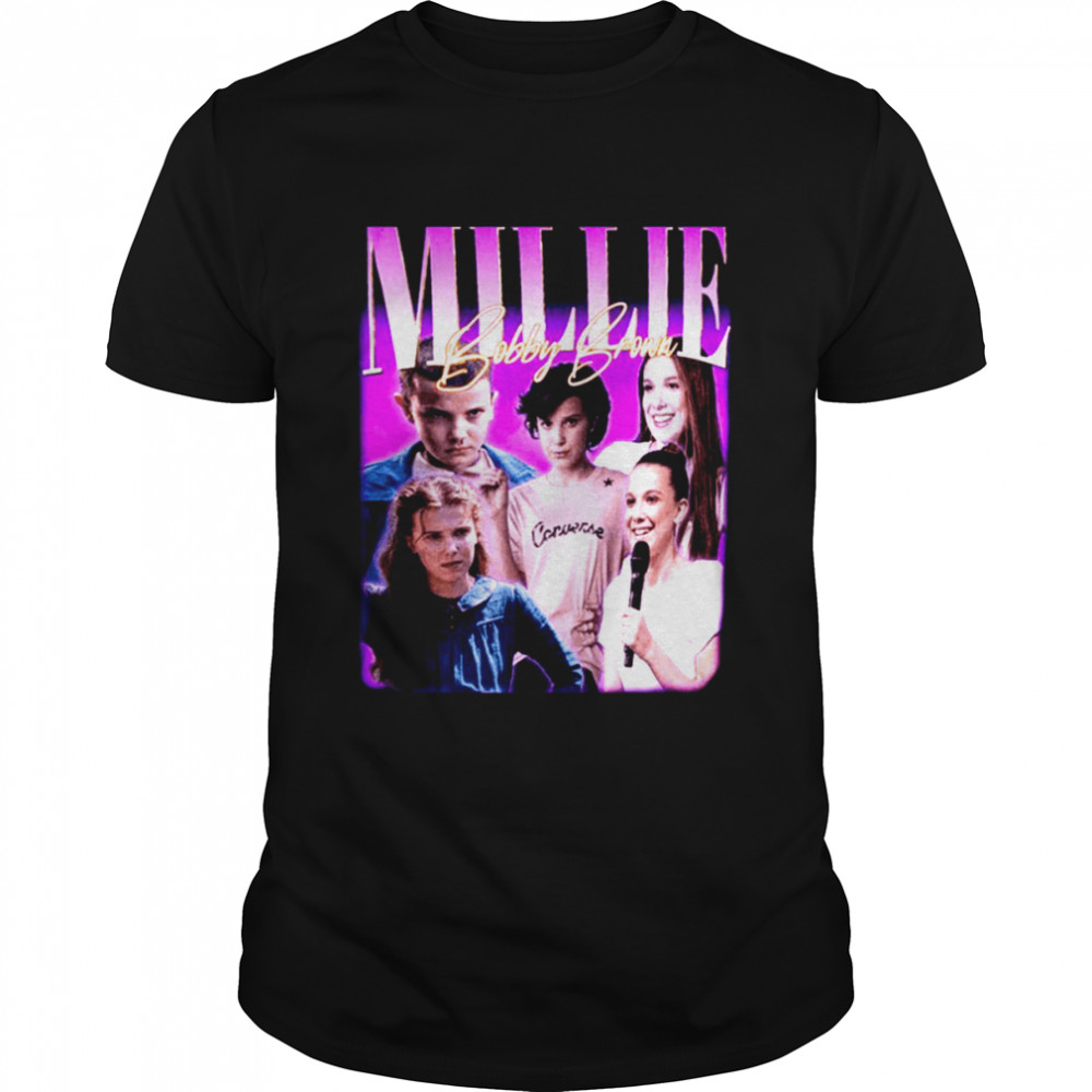 Millie Bobby Brown Aesthetic Retro Graphic shirt