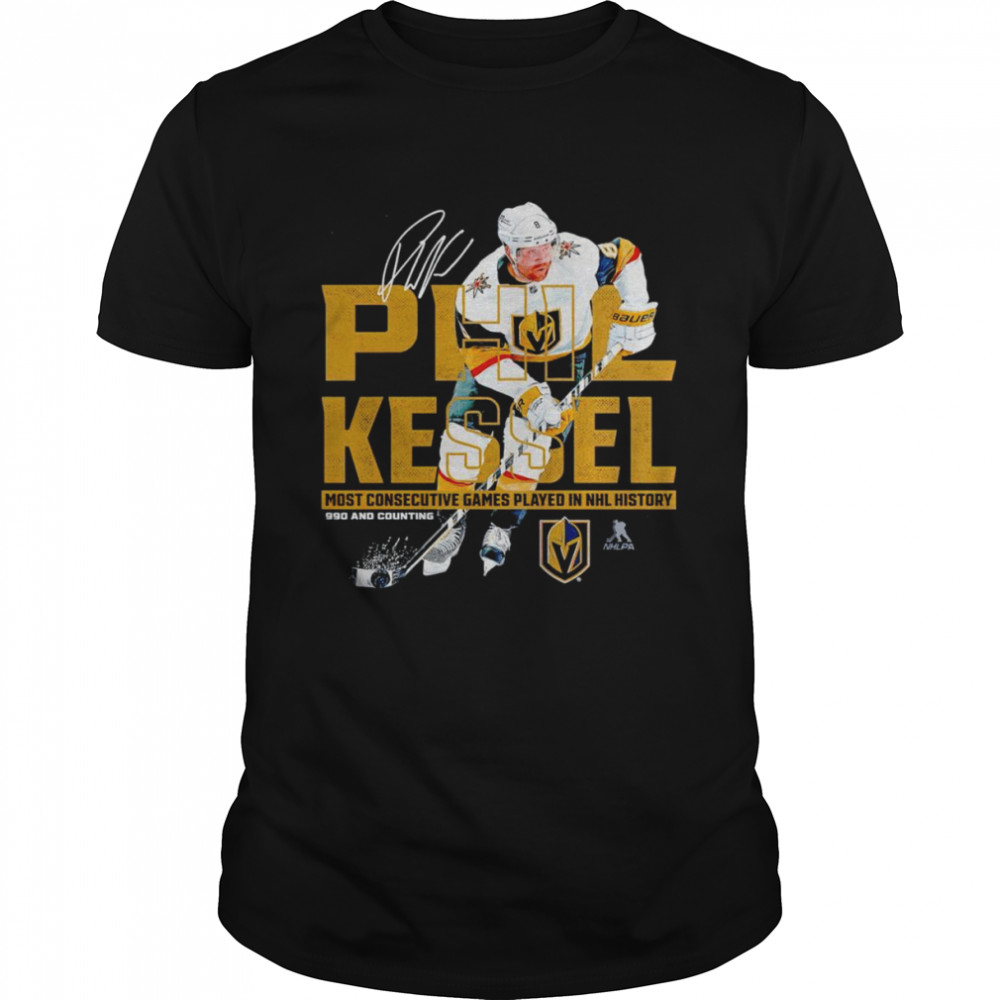 Phil Kessel Vegas Golden Knights Most Consecutive Games Played In NHL History shirt