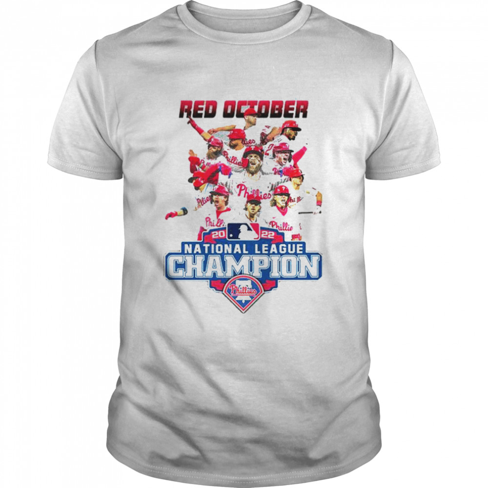 Philadelphia Phillies Red October 2022 National League Champions shirt