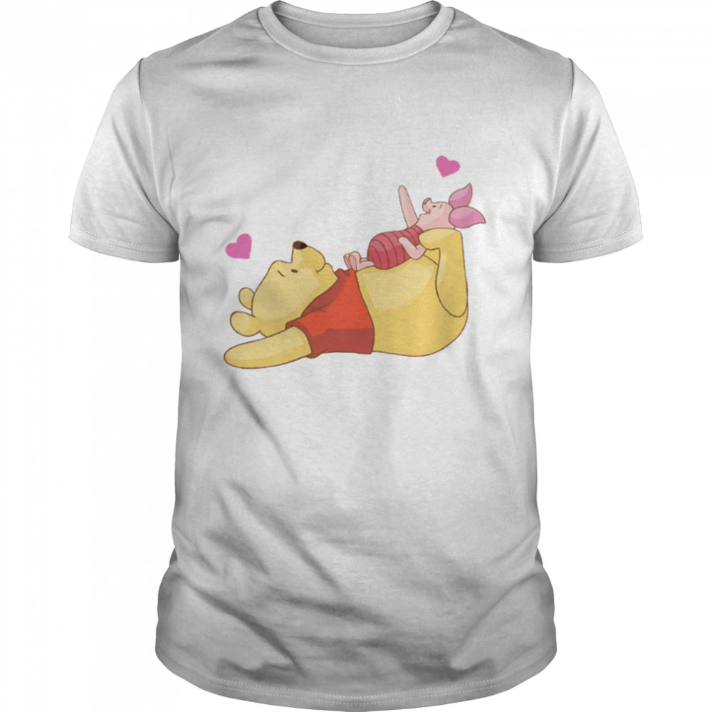 Piglet And Winnie Playing In Winnie The Pooh shirt