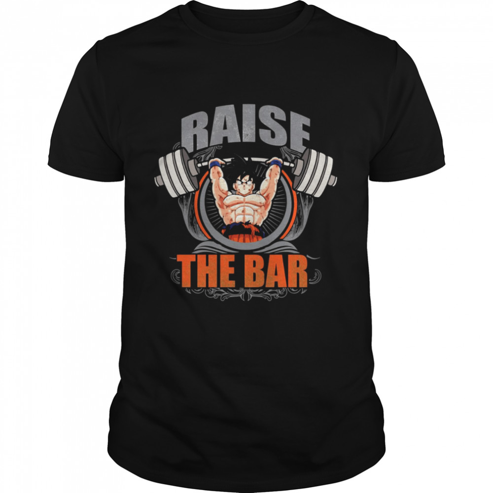 Raise The Bar Goku Spirit Bomb Barbell Dragon Ball shirt