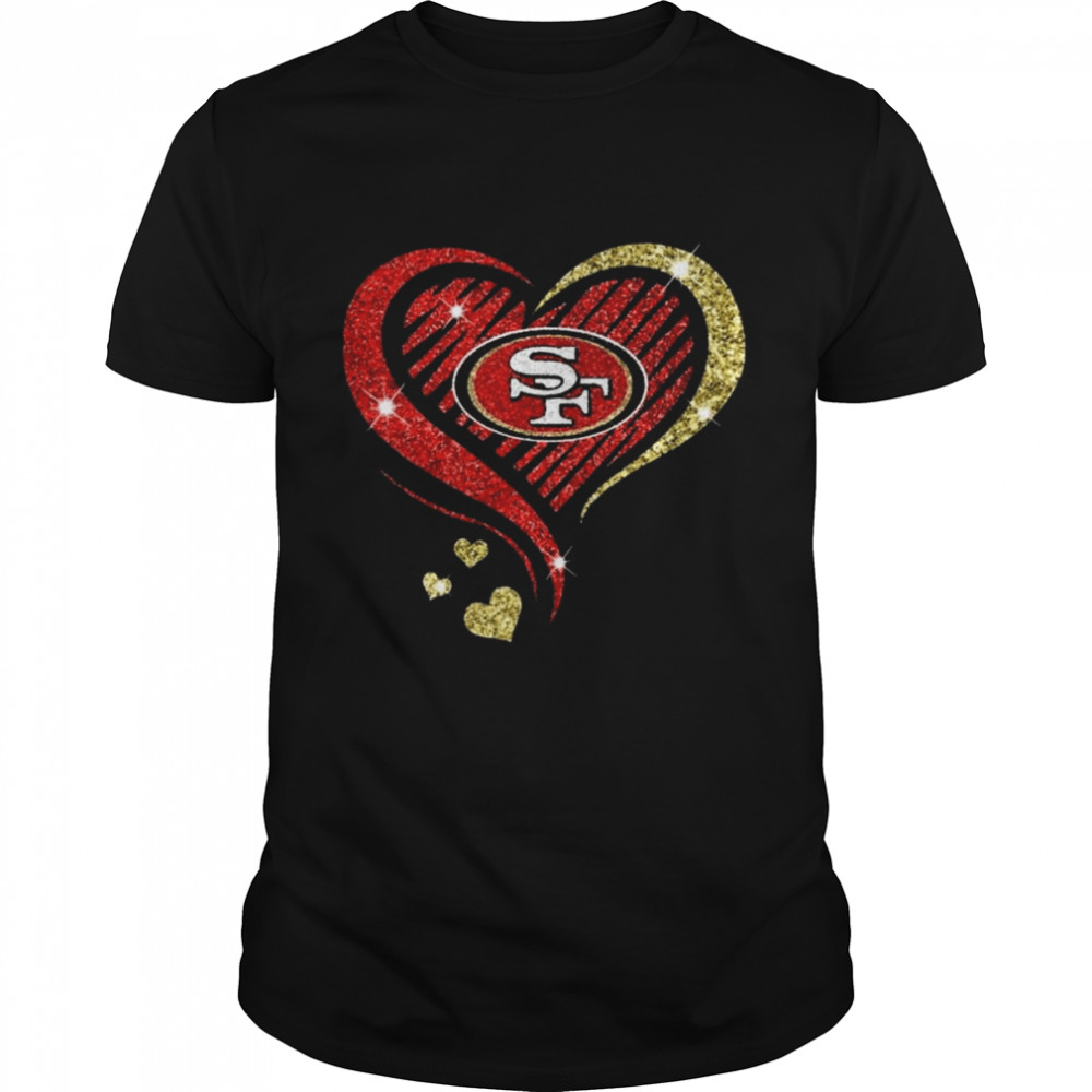 San Francisco 49ers football Heart Diamond shirt
