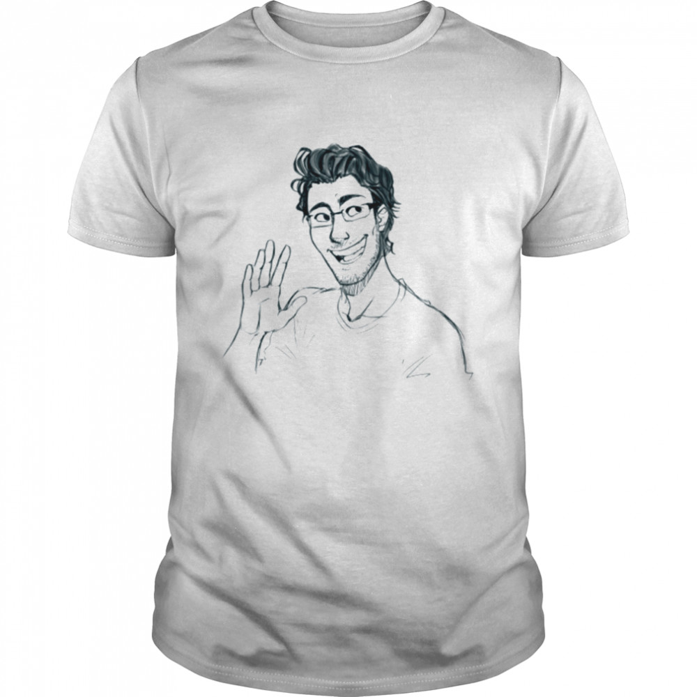 Sketch Portrait Markiplier Youtuber shirt