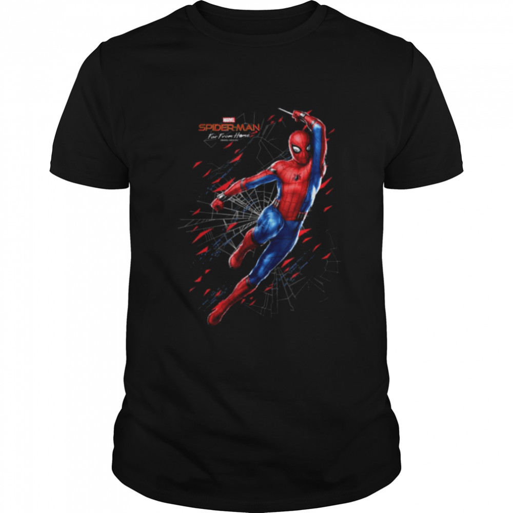 Spider Dudes Swing Shatter Far From Home Spiderman shirt