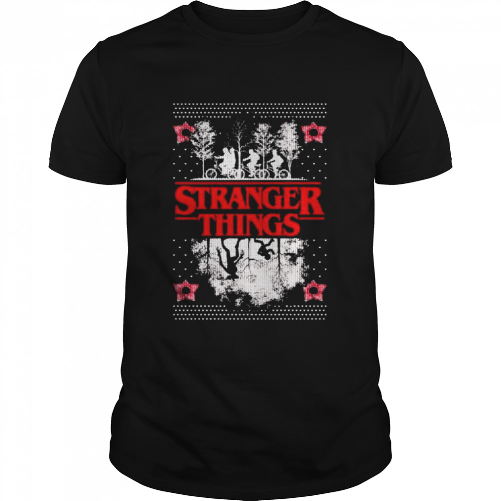 Stranger Things Christmas Upside Down Knit Pattern Style Ugly 2022 shirt