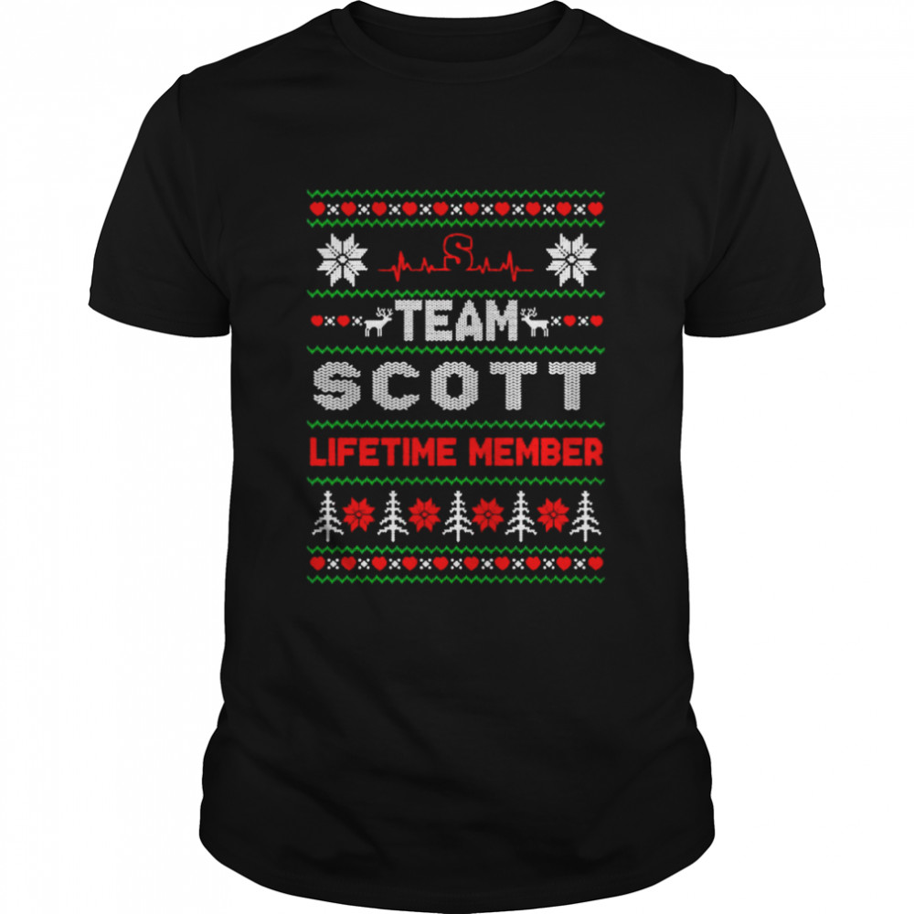 Team Scott Lifetime member ugly Christmas shirt