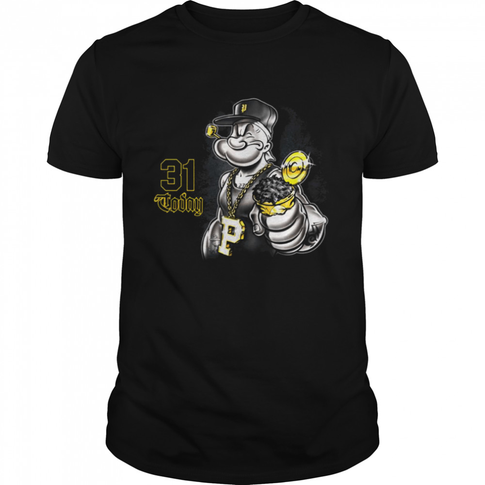 31th Birthday Grumpy Old Man Popeye 31 Today shirt