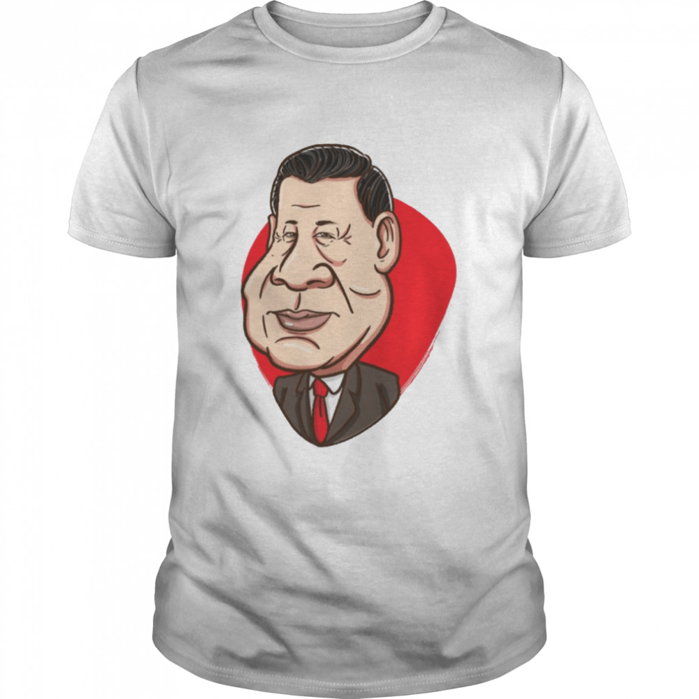 Animated Face Politics President Xi Jinping shirt