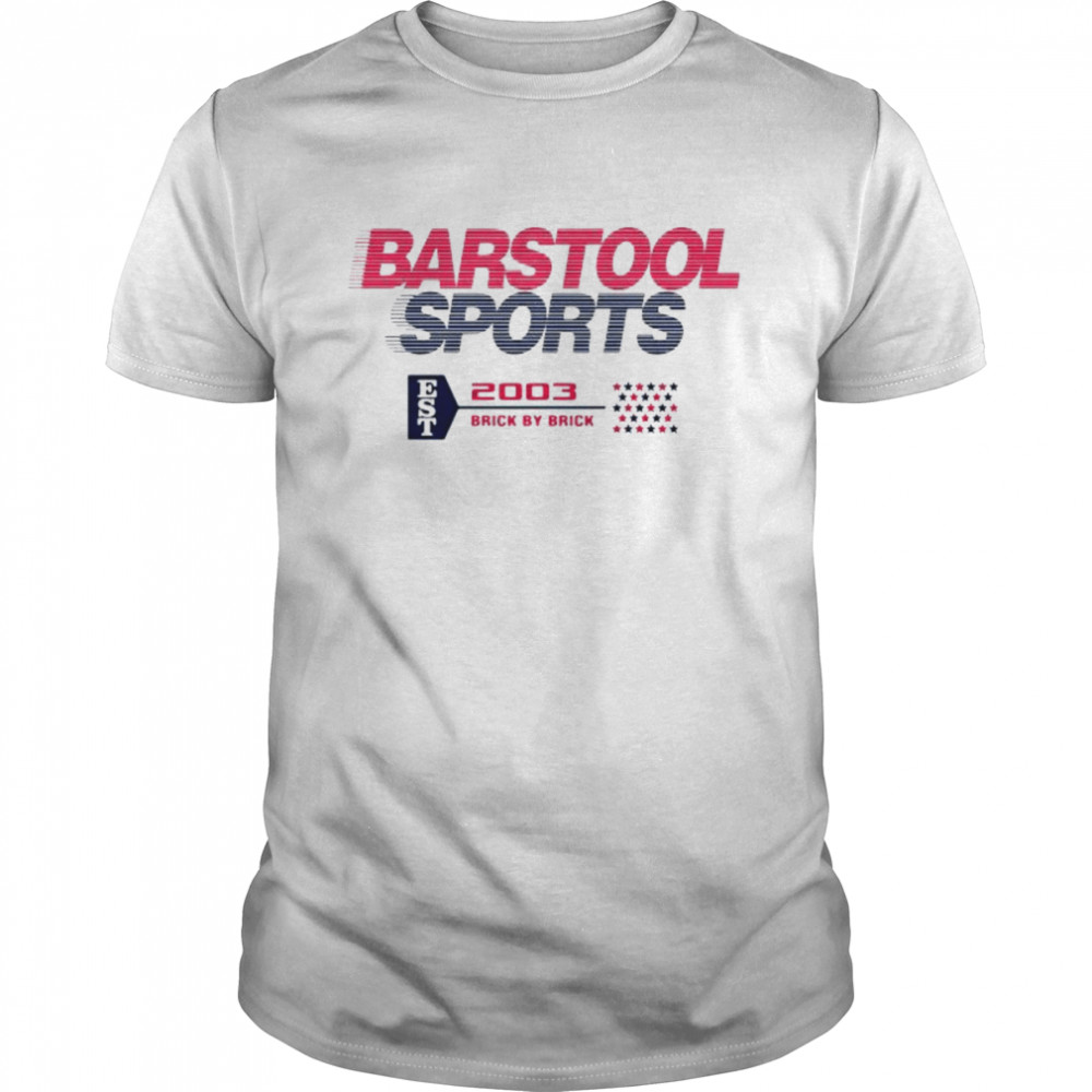 Barstool Sports 2003 Brick By Brick American Flag shirt