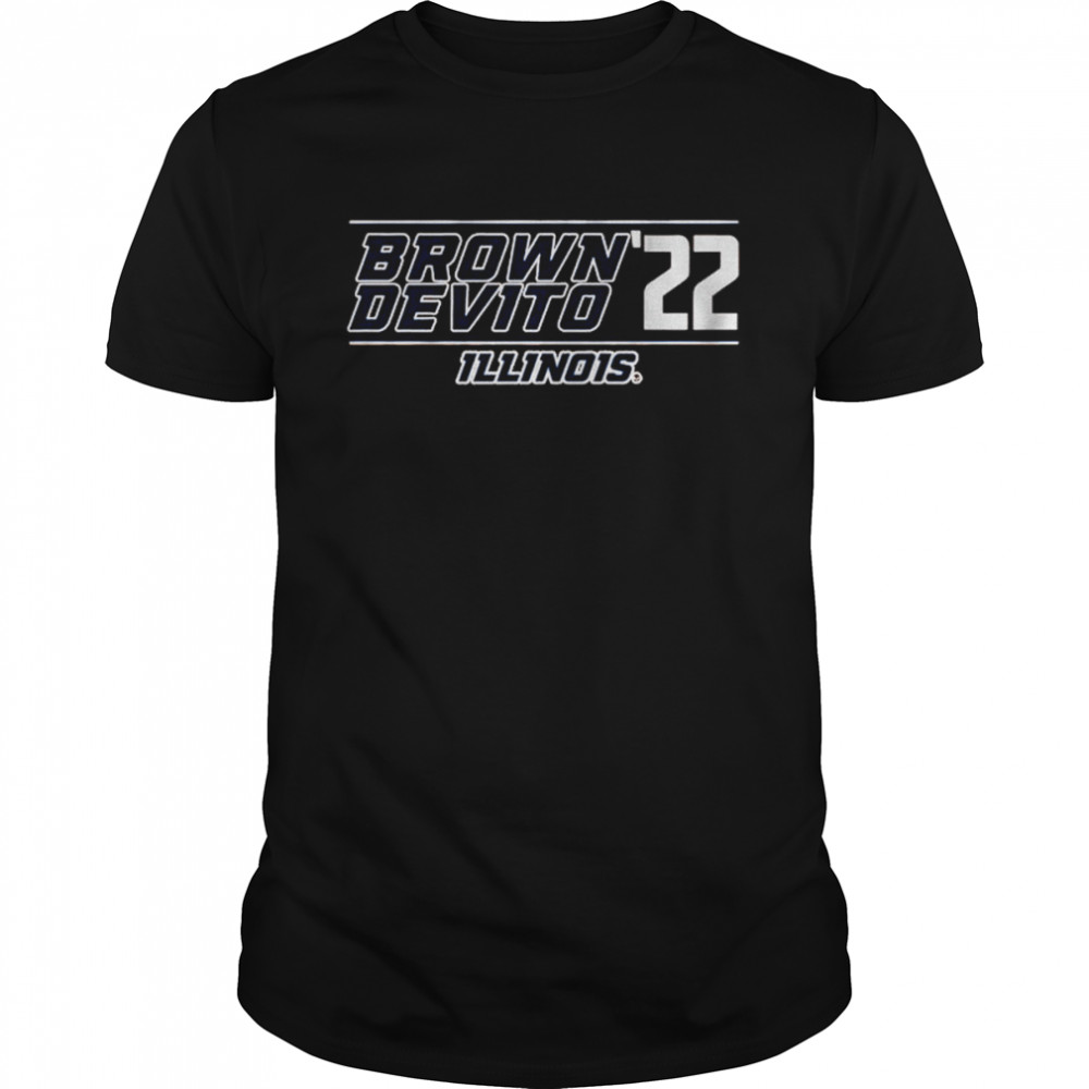 Brown Devito ’22 Illinois Football Shirt