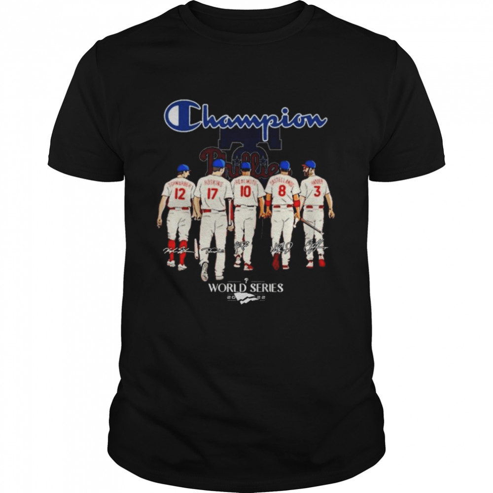 Champion Philadelphia Phillies 2022 World Series Signatures shirt