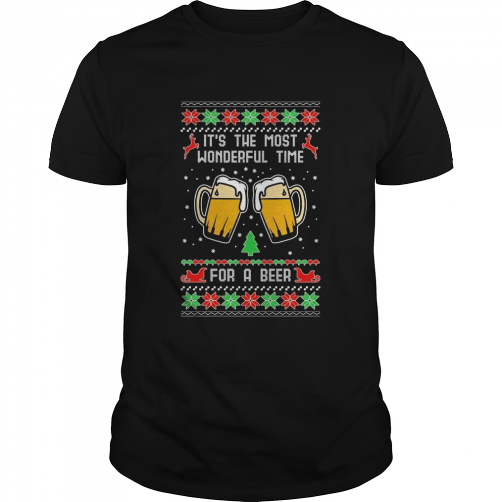 It’s The Most Wonderful Time For A Beer Ugly Christmas 2022 shirt