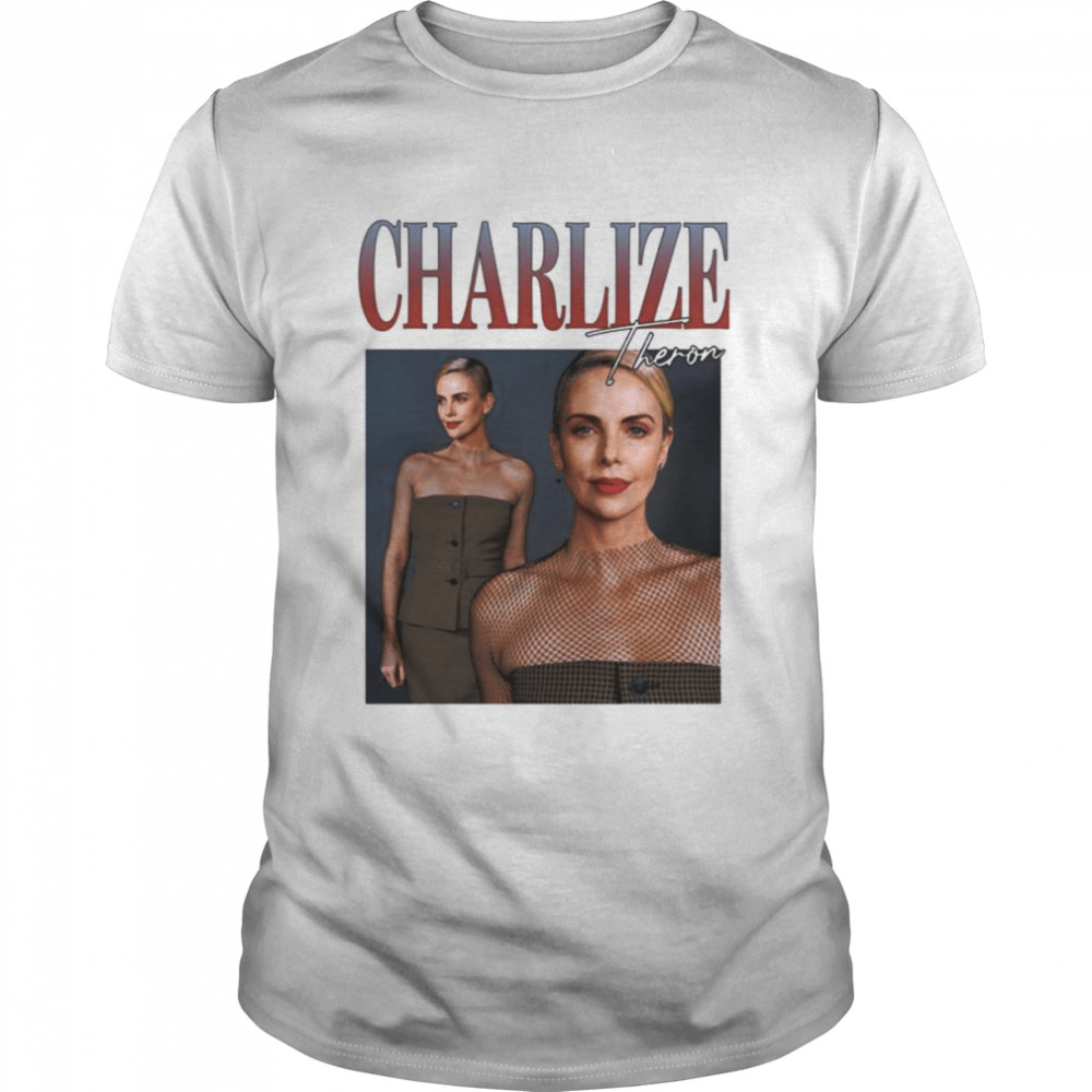 Portrait Design Charlize Theron shirt