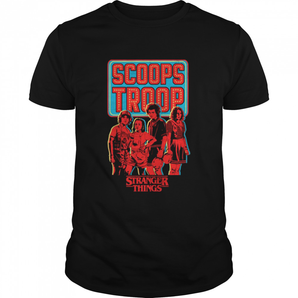 Stranger Things Scoops Troop Portrait Red shirt