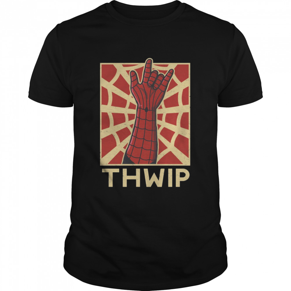 Thwip Graphic Spiderman Comic shirt