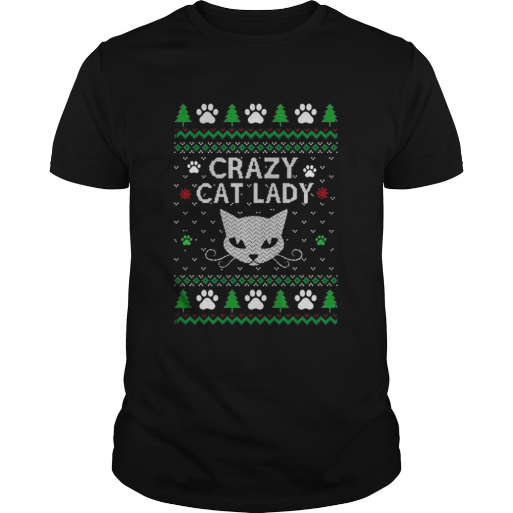 Crazy Cat Lady 2022 Ugly Christmas shirt