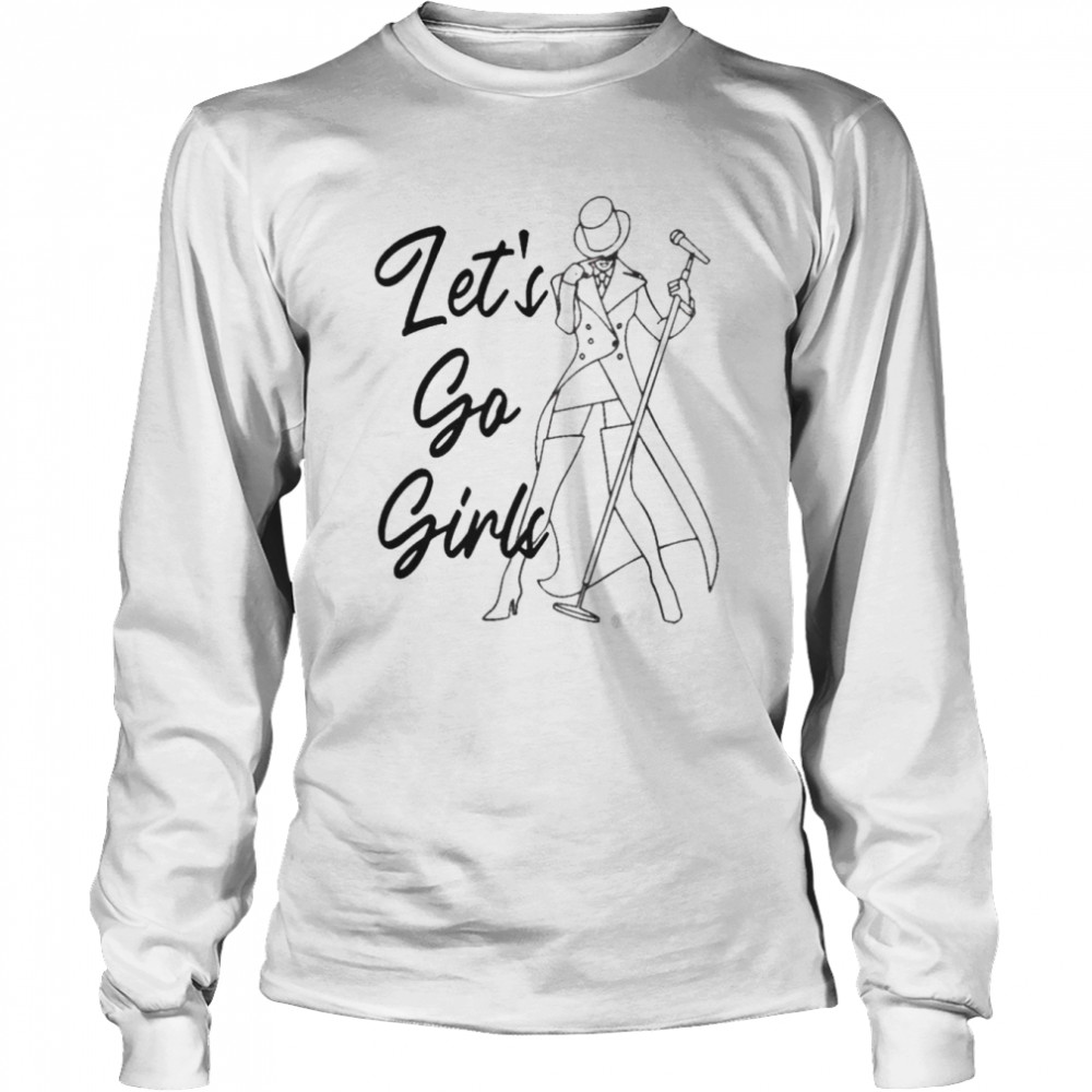 Line art Shania Twain let’s go girls t-shirt Long Sleeved T-shirt