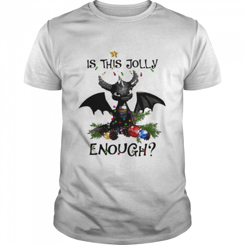 Dark spyro is this jolly enough merry Christmas light T-shirt