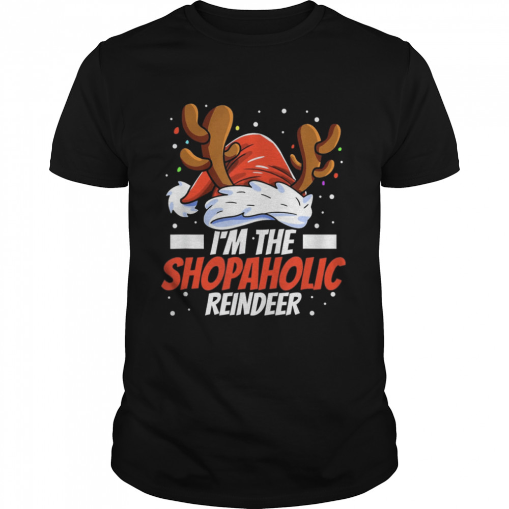 I’m the shopaholic reindeer family matching christmas shirt