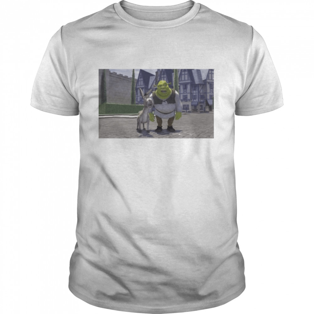 Mikaelarellano shrek to cliffhanger memes T-shirt