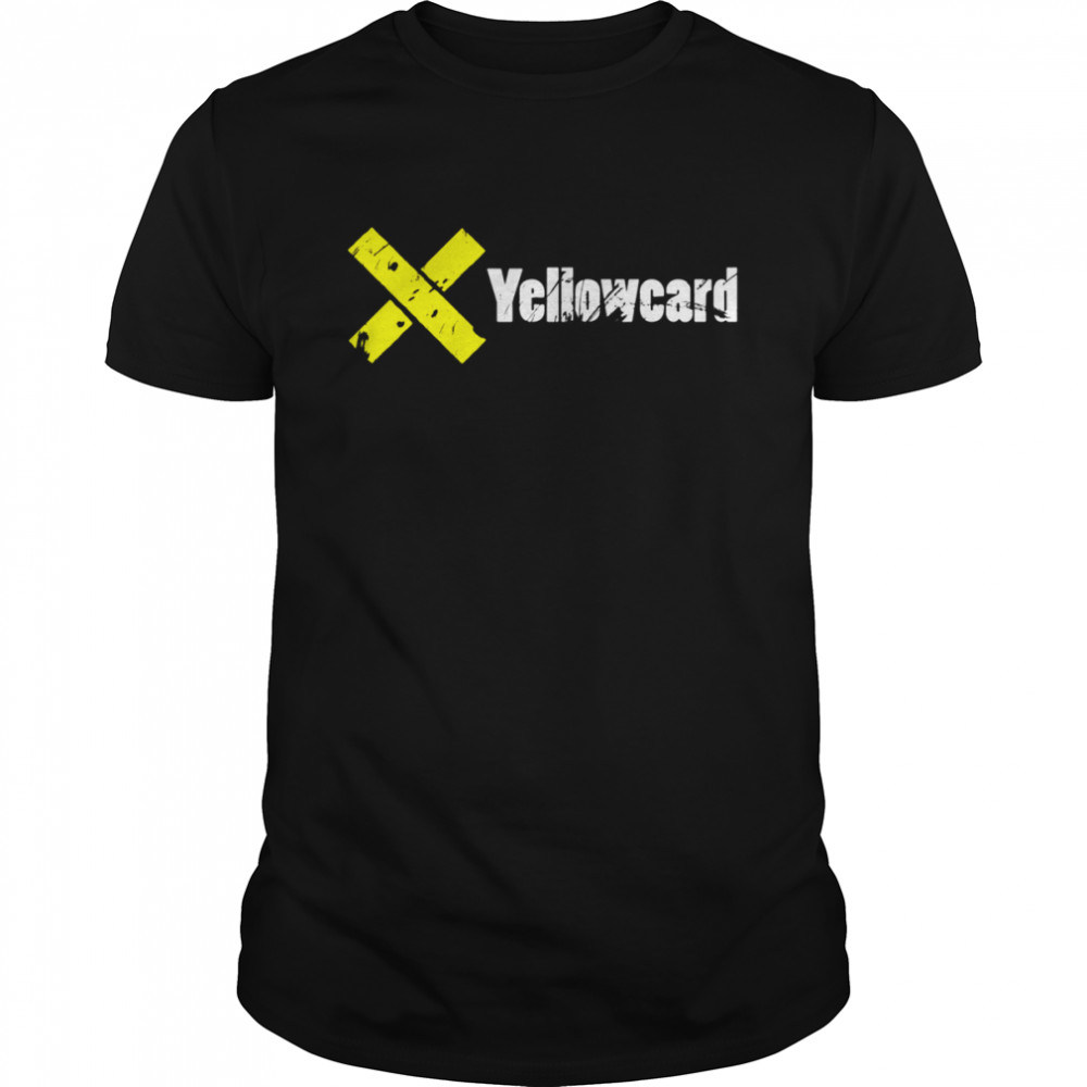 X Yellow White Logo Music Yellowcard shirt