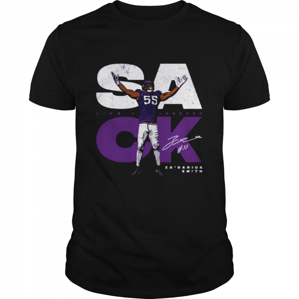 Za’Darius Smith Minnesota Vikings Sack Celebration Signature Shirt