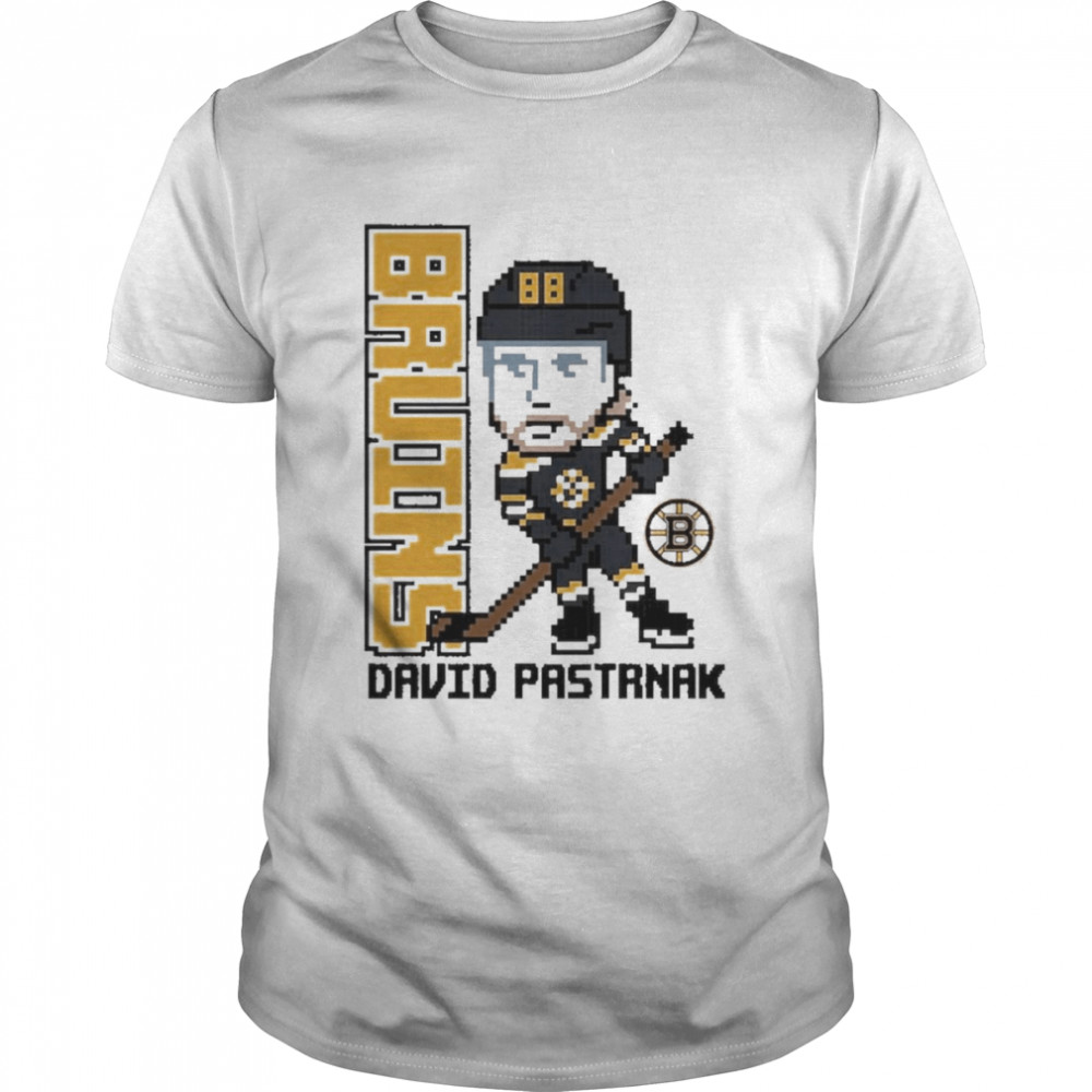 David Pastrnak Boston Bruins Toddler Pixel Player 2.0 T-Shirt