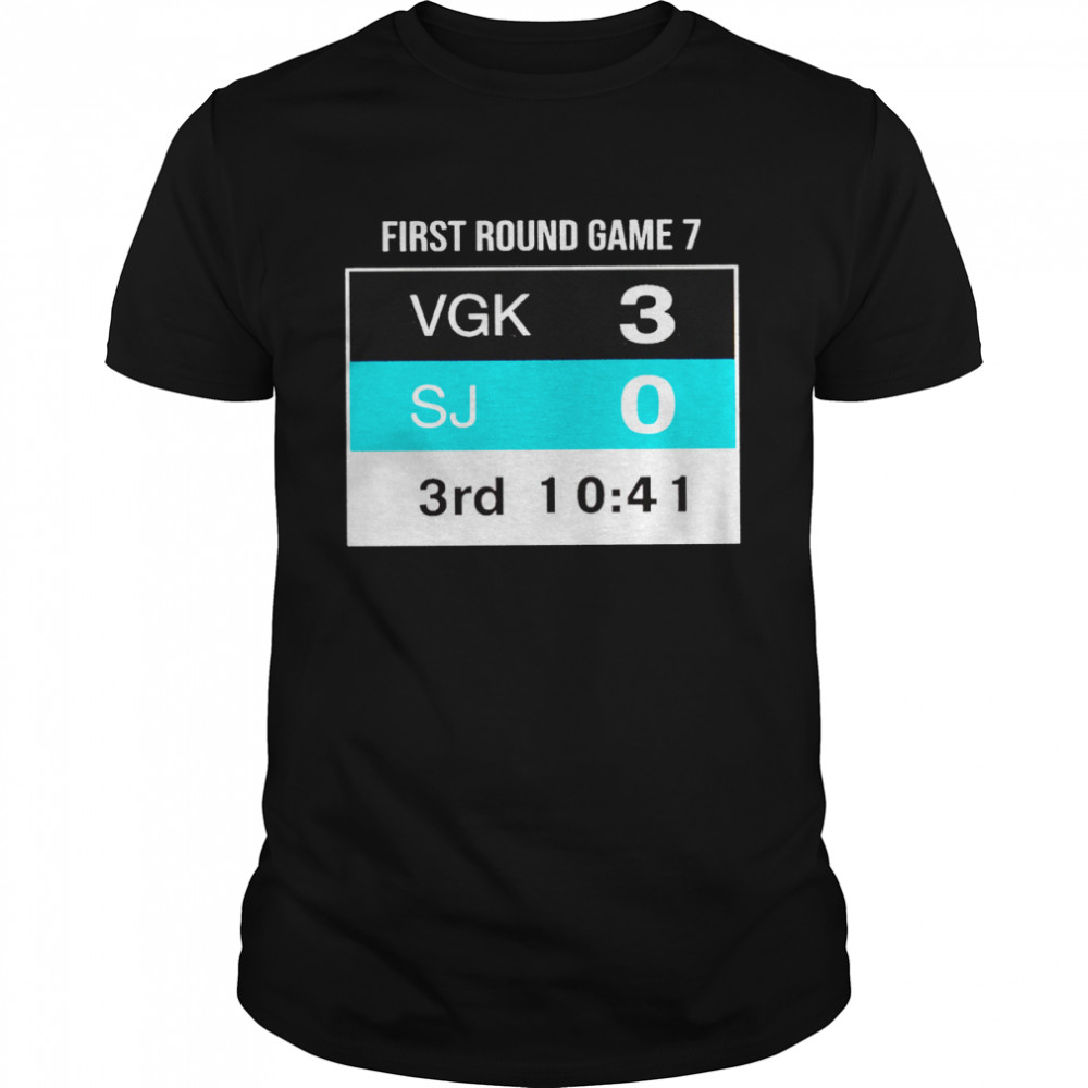 First round game 7 VGK 3 SJ 0 3rd 10 41 shirt