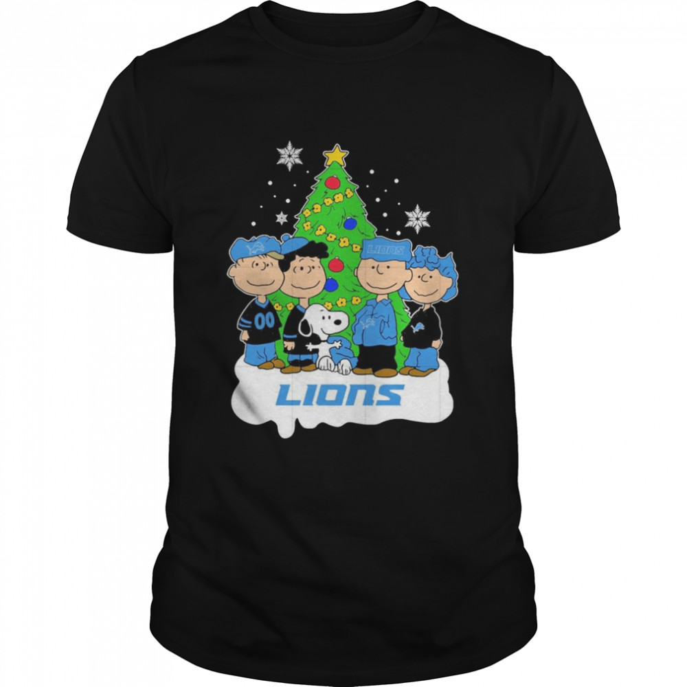 NFL Snoopy The Peanuts Detroit Lions Christmas 2022 shirt