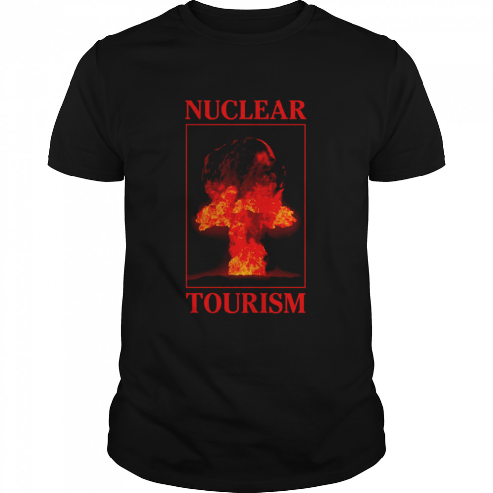 Nuclear Tourism Red Design World War shirt