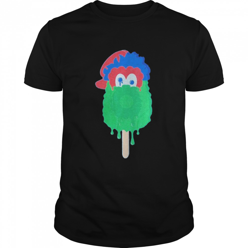 phillie Phanatic popsicle mascot Philadelphia Phillies shirt