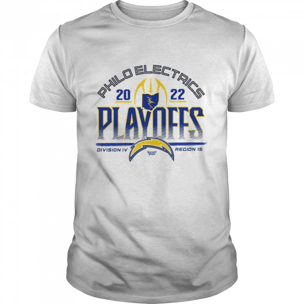 Philo Electrics Football 2022 Playoff Division IV Storied Rivals Region 15 shirt