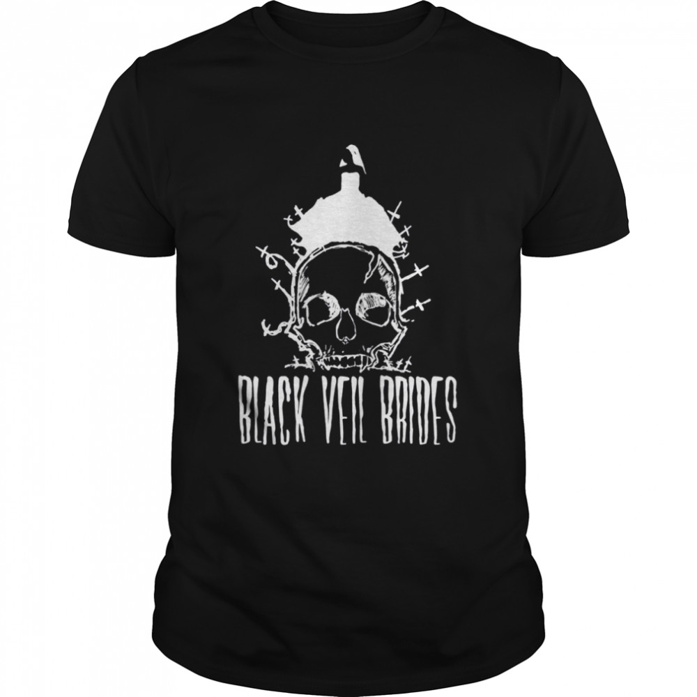 Skull Art Black Veil Brides Rock Band shirt