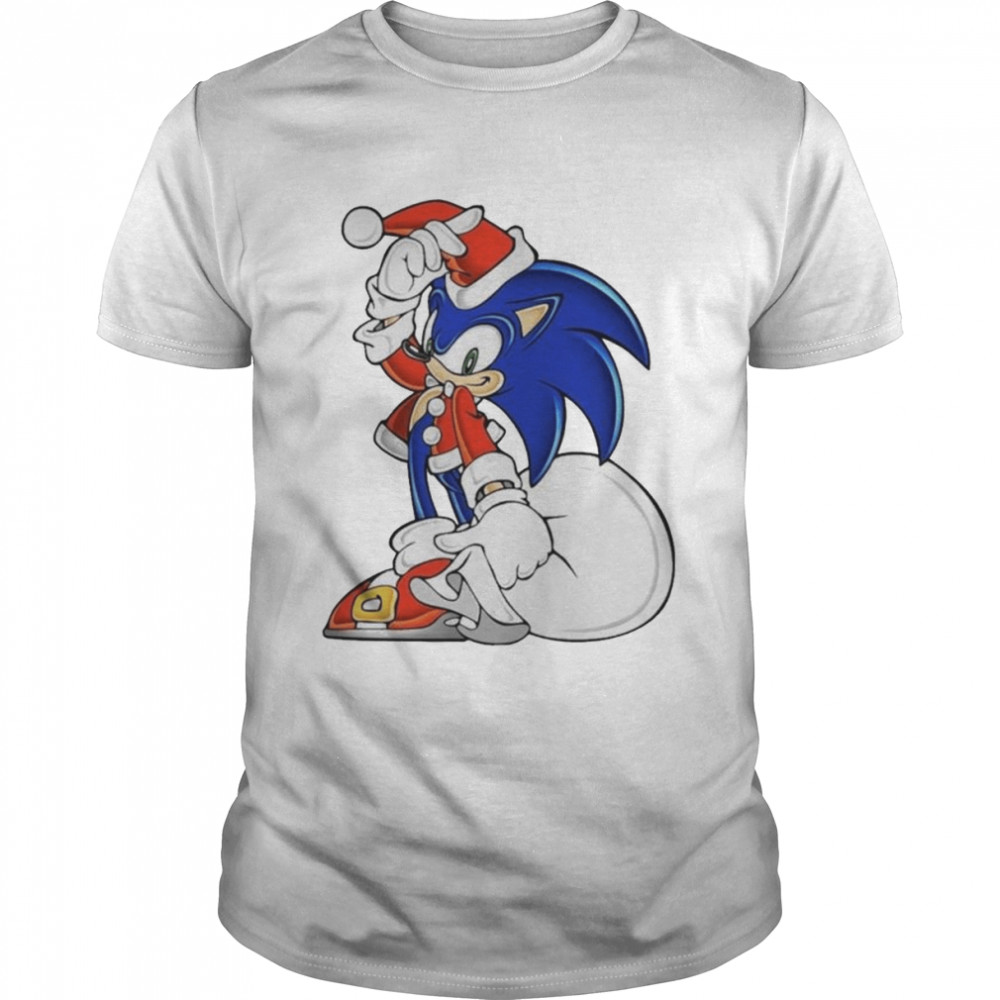 Sonic The Hedgehog In Santa Suit Christmas 2022 shirt