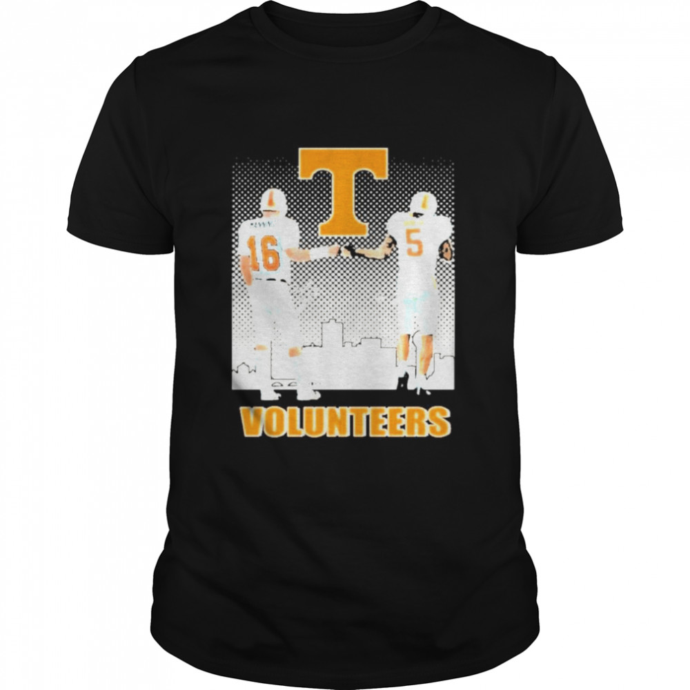 Tennessee volunteers Football manning 16 and hooker 05 volunteers city shirt