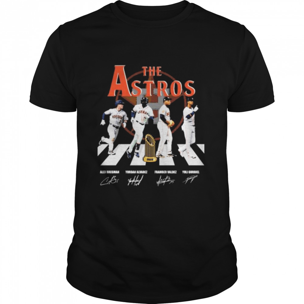 The Houston Astros Abbey Road 2022 signatures shirt