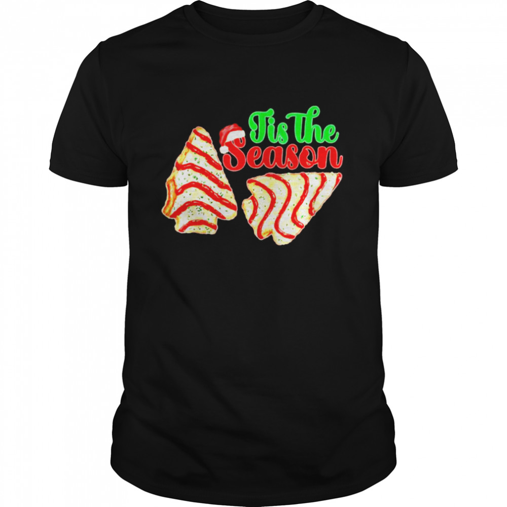 Tis The Season Christmas Tree Cakes Debbie Becky-Jen 2022 T-Shirt