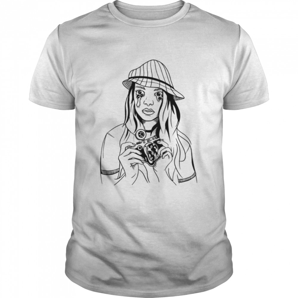 Trippy Camera Girl Anya Taylor Joy shirt