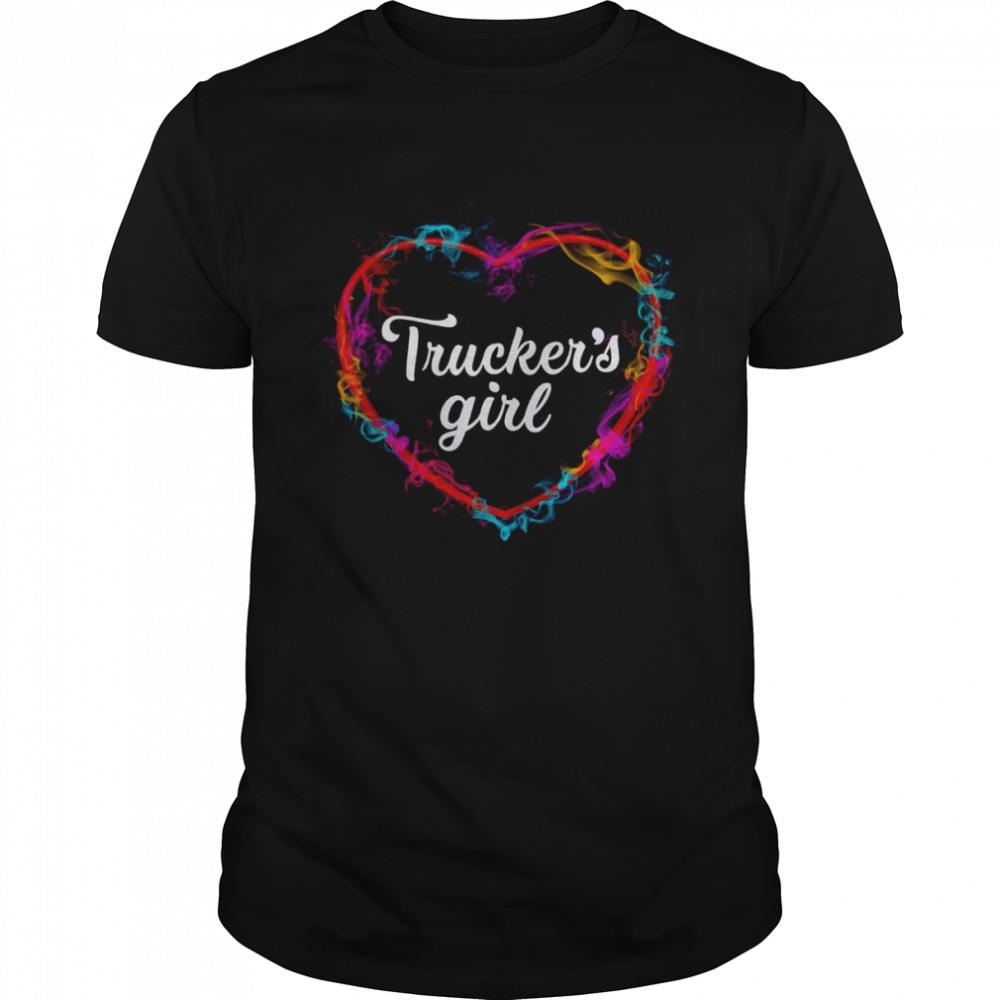 Trucker’s Girl Colorful Heart Shirt